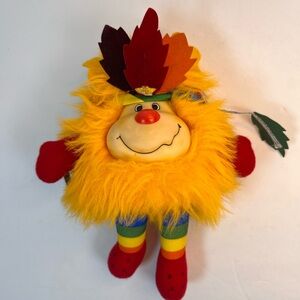 Hallmark Rainbow Brite Colorful‎ Plush Toy with Leaf Hat